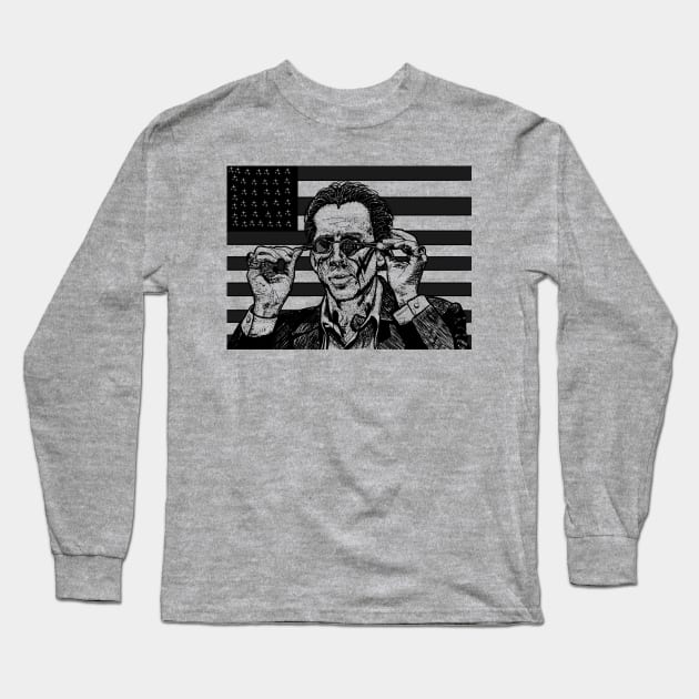 A National Treasure InkTober American Flag Edition Long Sleeve T-Shirt by freezethecomedian